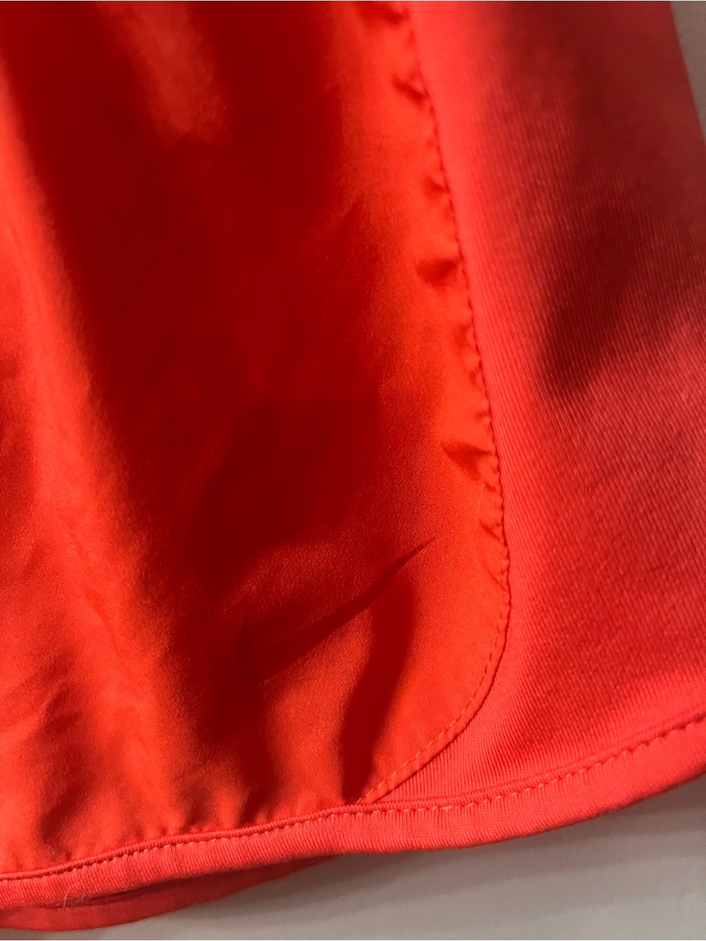 Nike Women's Bright Coral Athletic Shorts - Picture 2 of 3